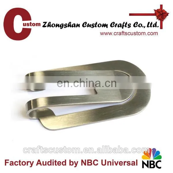 Advertising Hot bulks sale blank Souvenir metal Popular Money Clips