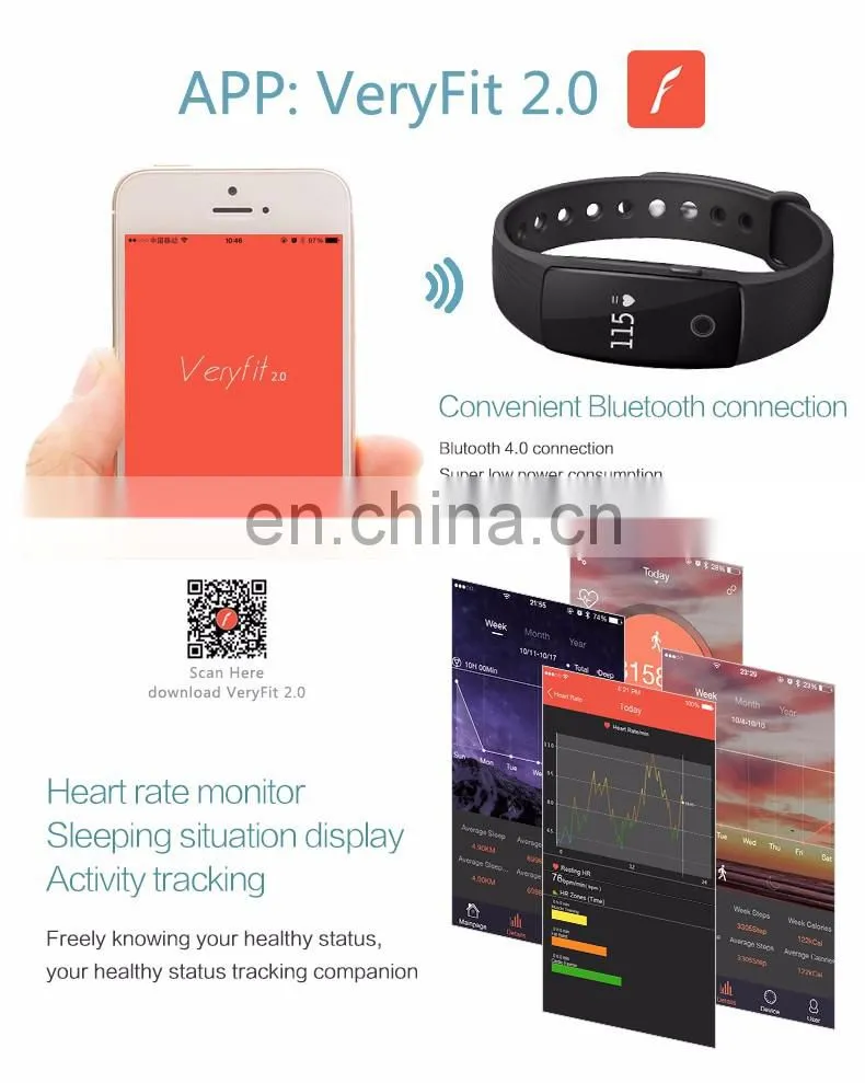 2016 CE RoHS Pedometer Smart Band Heart Rate Smart Bracelet