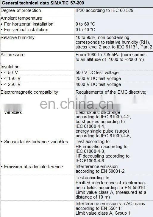 Attractive Price SIEMENS S7-300 PLC 6ES7 313-5BG04-0AB0
