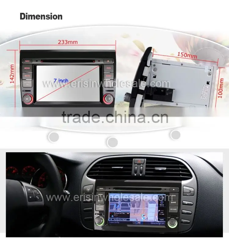 Erisin ES4700F 7" Touch Screen Car Radio DVD CD Player GPS for Bravo