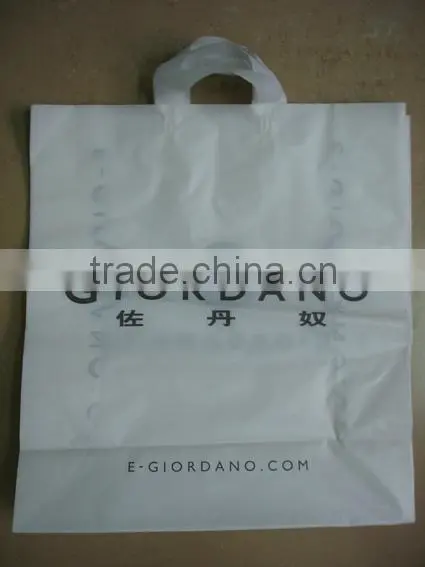 plastic packaging bags for garment package with hanger hole and customized logo printing