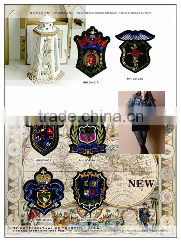 classic embroidery patch with back glue