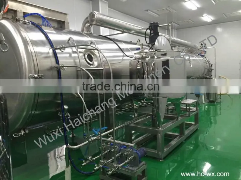 Vacuum continuous drying equipment for granular application