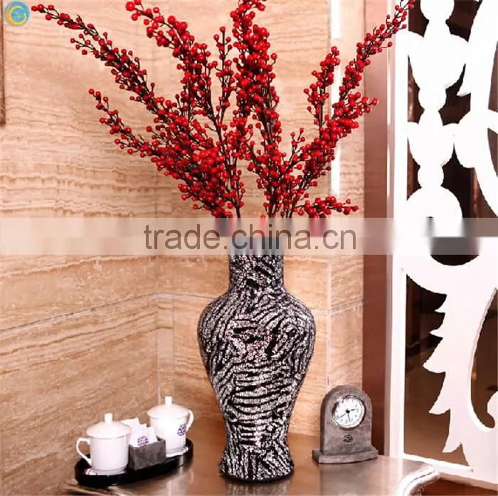 turkey colorful glass crack mosaic tall wedding vases