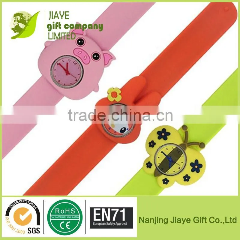 Fancy silicon rubber bracelet watch for child watch