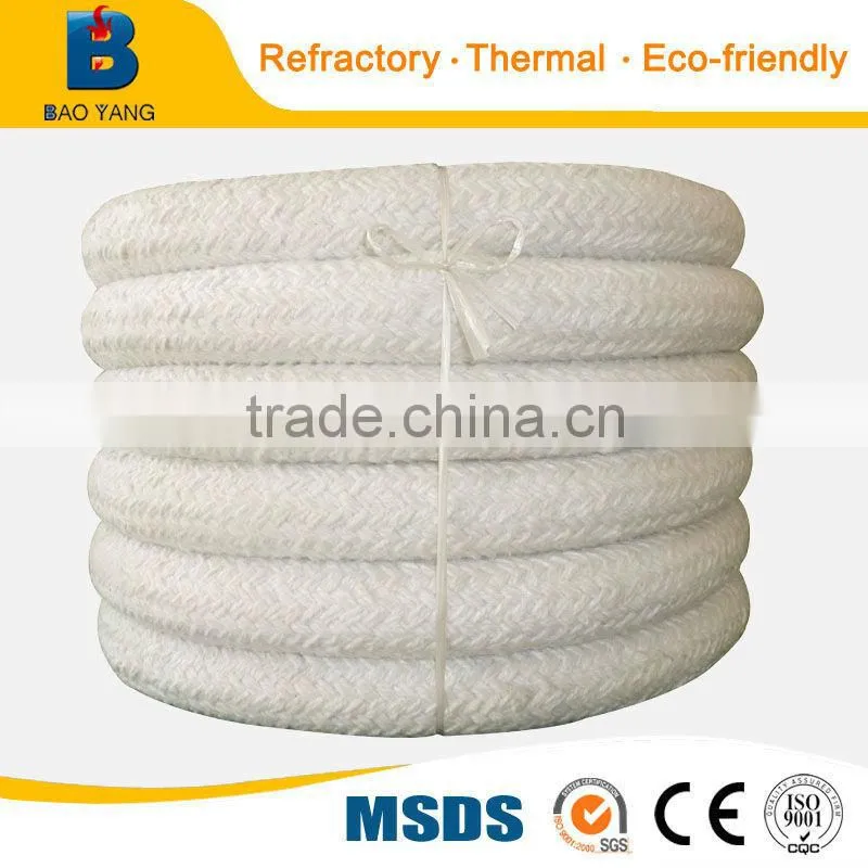 Round braided Ceramic Fiber Textiles Rope
