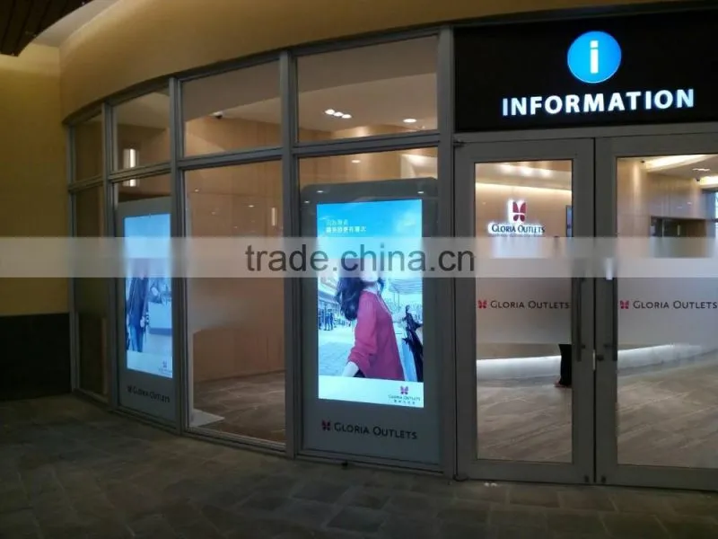 Smart HD wifi shopping mall supermarket touch screen floor stand 65 inch LCD advertising kiosk display