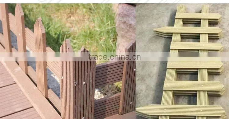Latest designs WPC composite outdoor garden fence panels