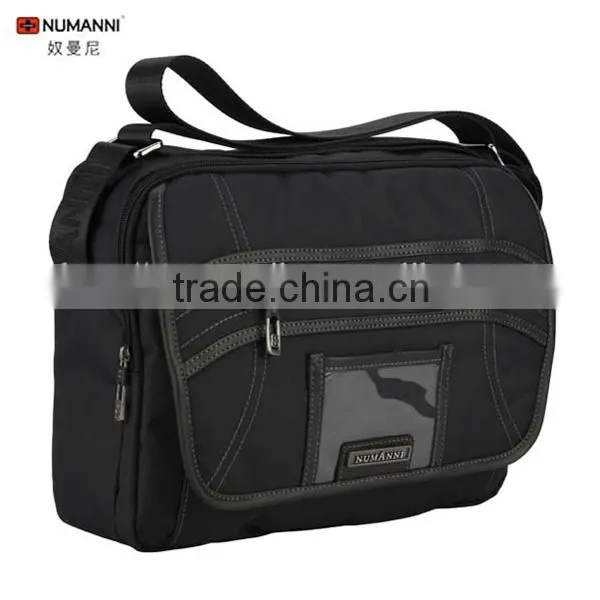 fashion new stylish waterproof and durable nylon waterproof long strap messenger bag for men