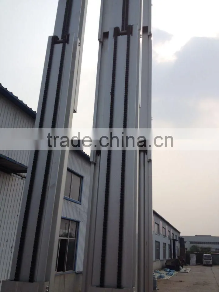 hydraulic single mast aluminum one man lift platform/mobile aerial Aluminum elevated work platform