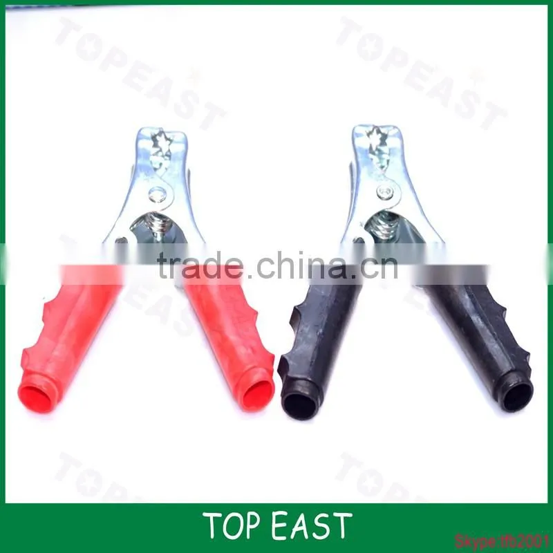HIGH QULITY battery clamp with terminal ring RED BLACK COLOR