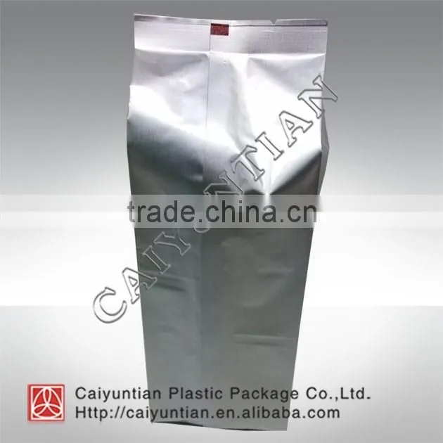 Sealed side gusset black tea Powder Bag with valve