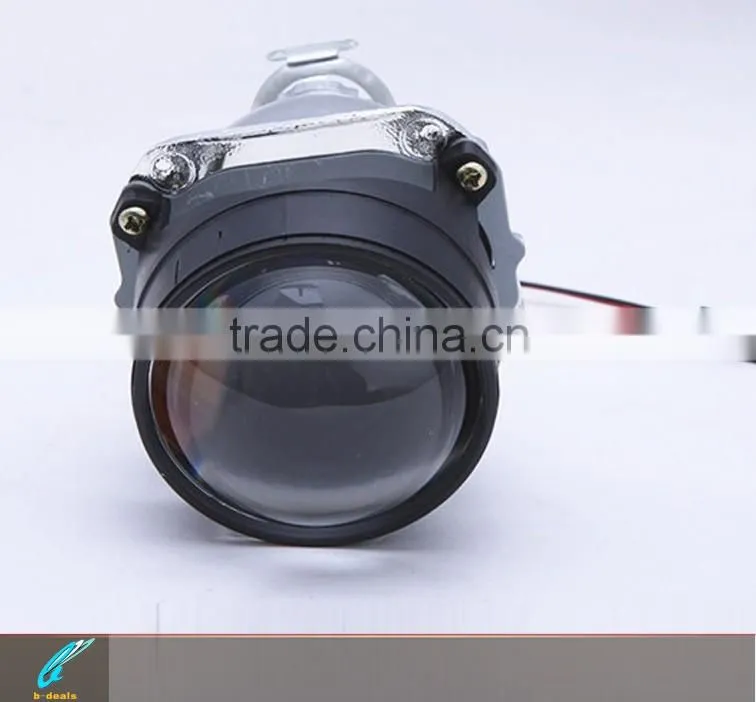 2.5 inch H1/H7/H4/9005/9006 bi xenon projector lens with 80mm angel eyes