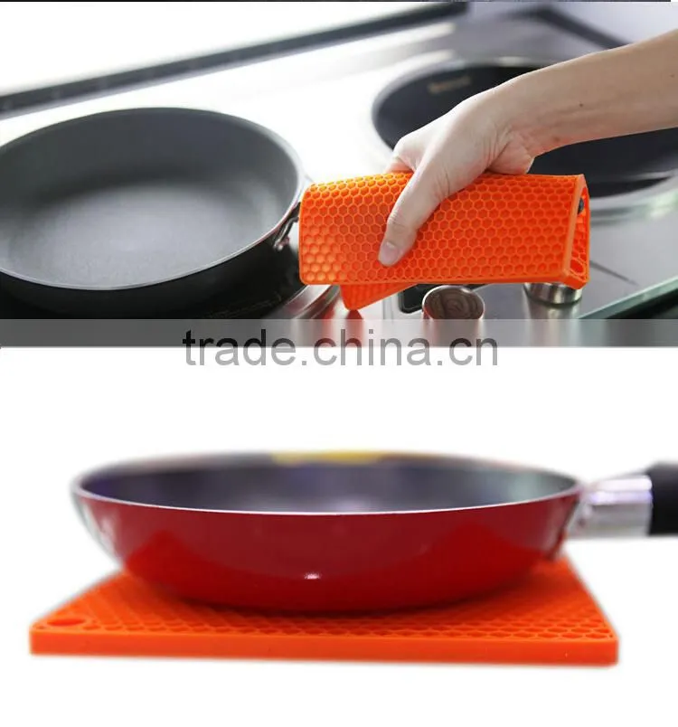 2015 Honeycomb shaped Silicone mat/pot pad