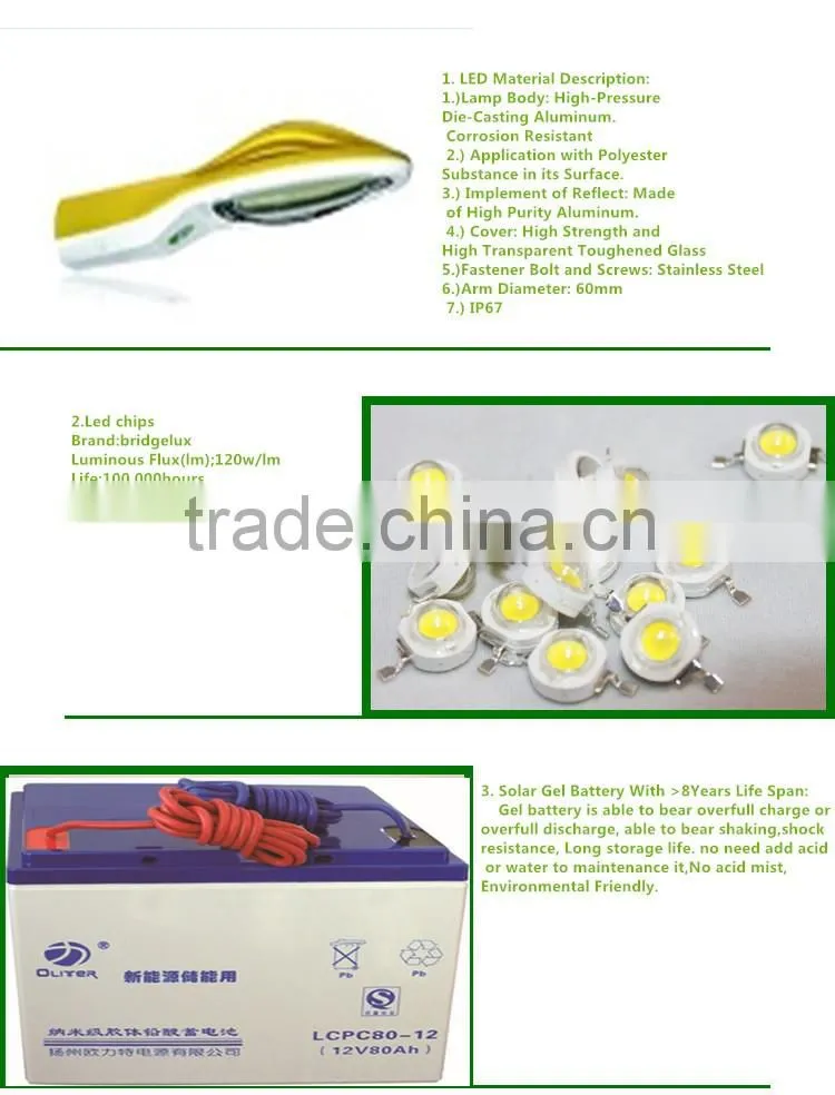 5 years Warranty 5M 30W Solar LED Street Lights( Fighter 15# series)