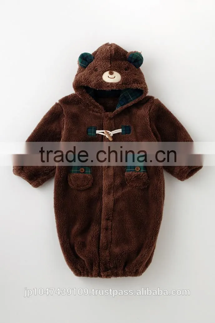 Japanese wholesale products high quality cute clothings animal baby children winter garment hot selling in Japan