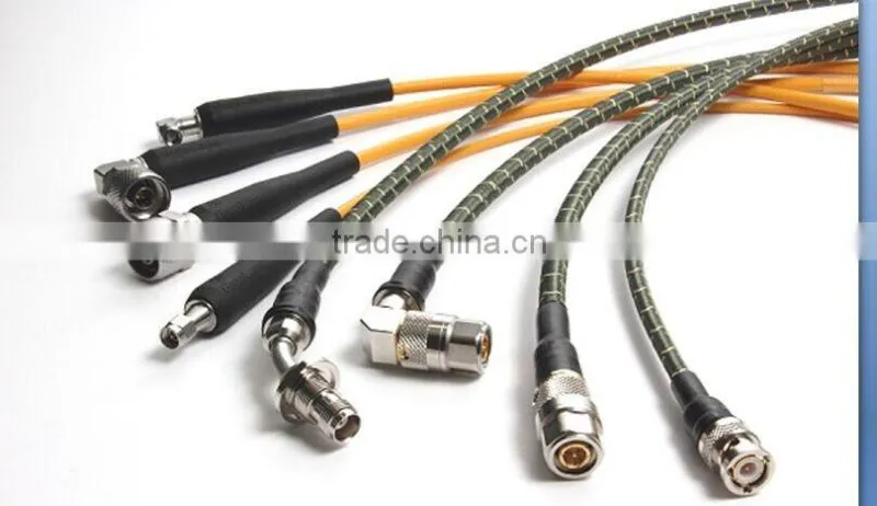 High frequency cable assembly, RF coaxial cable connector with male SMA to female UHF connector