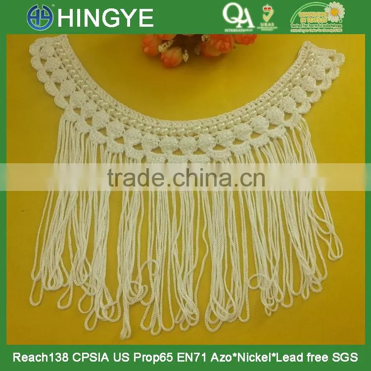 New arrival white knit collar for garment decoration M103