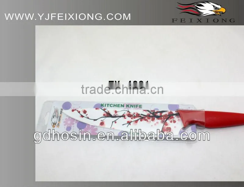 Popular!!! color titanium kitchen knife
