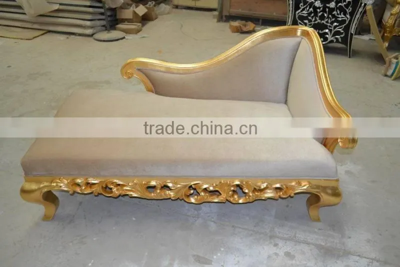 Strip Fabric Lounge Chaise For Sale XYN394