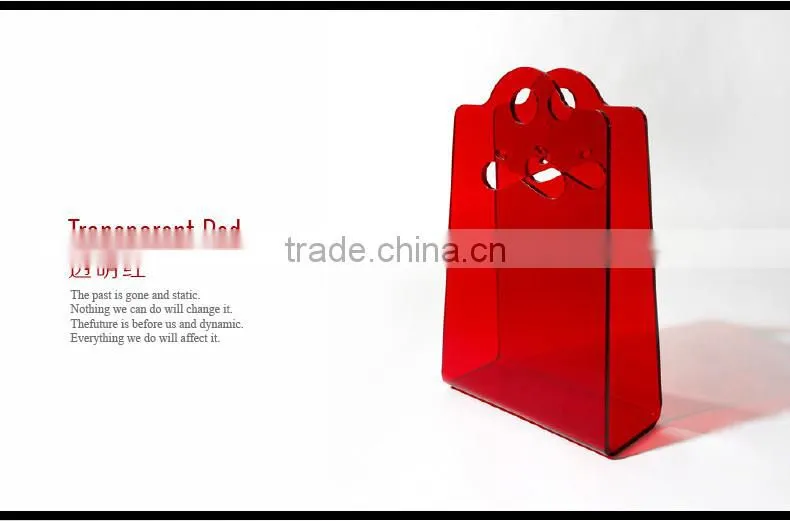 customized acrylic Creative fashion magazine storage rack/PMMA Modern minimalist favorites/plastic magazine storage rack