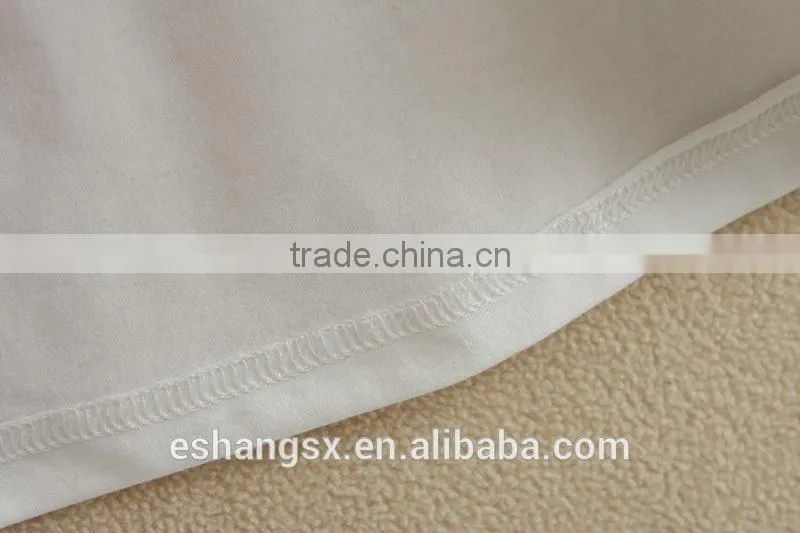 Ladies 100% cotton stripe puff sleeve t-shirt