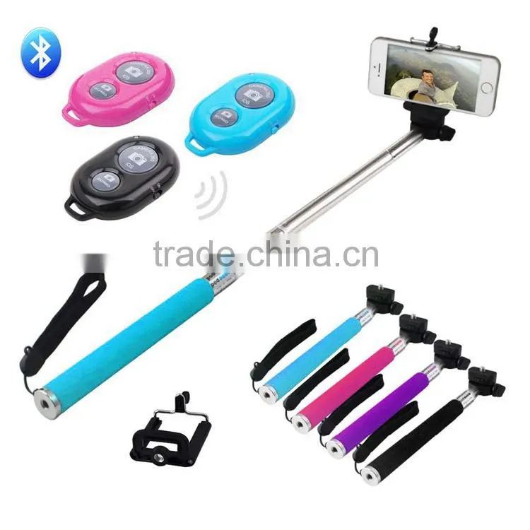 2016 new products bluetooth monopod multifunction selfie stick handheld stick wireless monopod selfie stick with remote