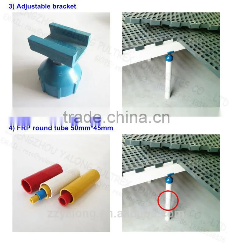 Fiberglass triangle support beam for pig pen