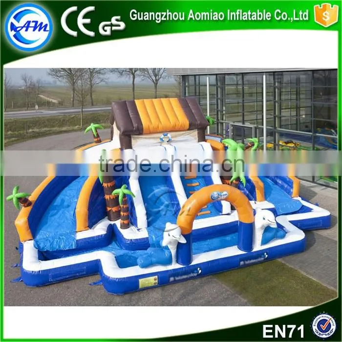 Giant sea house inflatable water splash park for sale