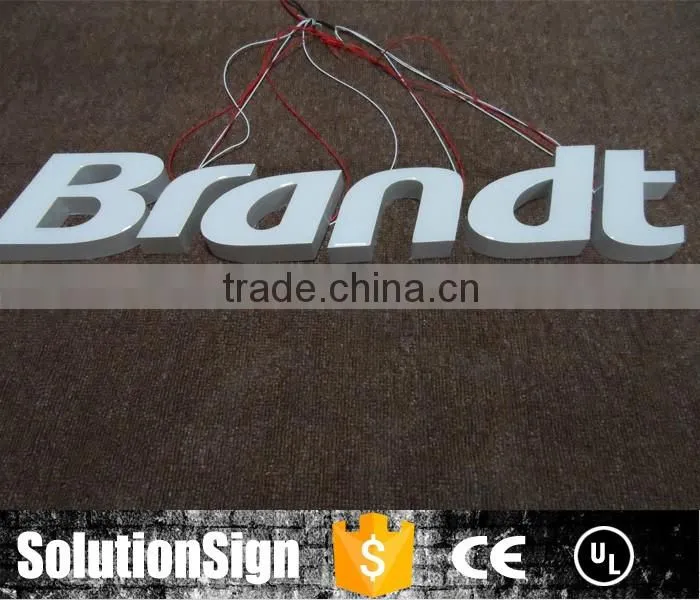 2016 Anti-rust Stainless Steel Letter Led Custom Display
