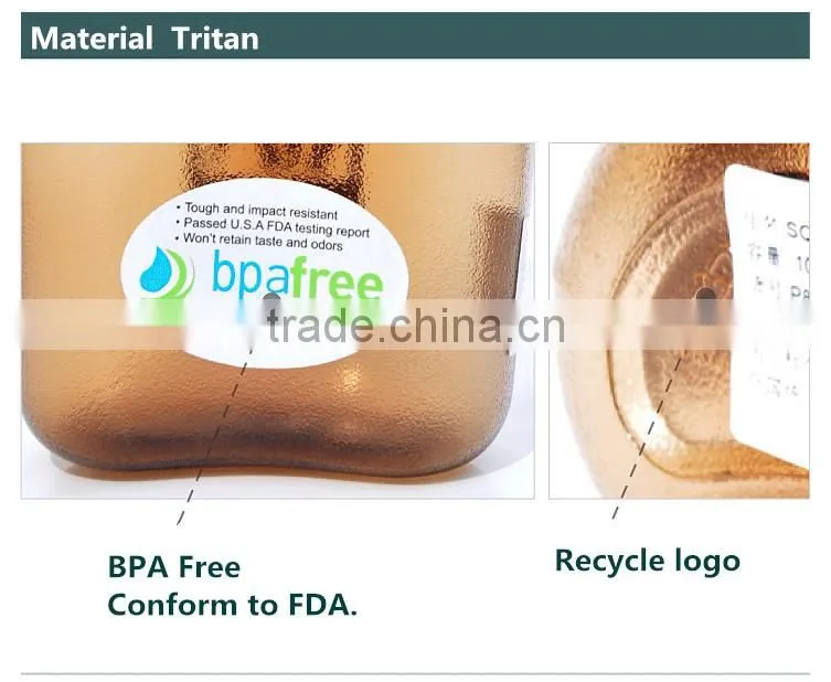 FDA EN standard green color army shaker bottle bpa free