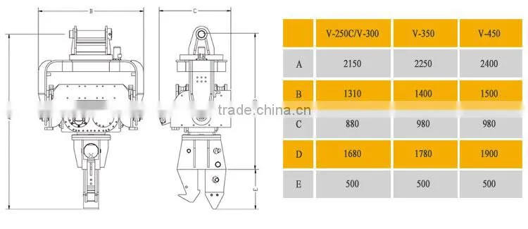 hydraulic pump hydraulic piling drive hammer