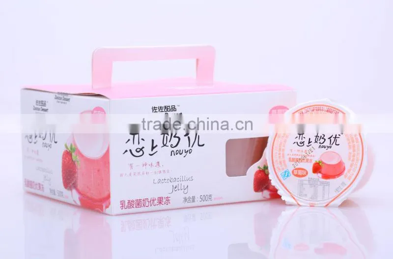 four cups box packing 500g jelly halal baby food