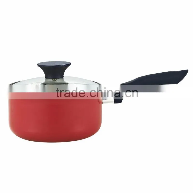 Family Use Colorful Aluminum Nonstick Ceramic cookware sets Sauce/Milk pan ceramic coating inductive saucepan