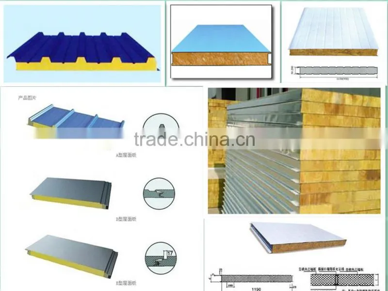 EPS roof and wall sandwich panel producing line