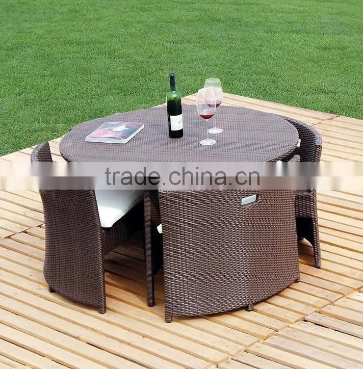 Hot Sale Outdoor Synthetic Resin Round 4,5,6,8,10,12 Seat Table Chairs Sofa Set Poly Rattan Garden Furniture