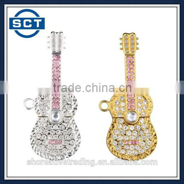 8GB/16GB/32GB Musical Guitar Model USB 2.0 Flash Drive Memory Stick Smart Storage U Disk