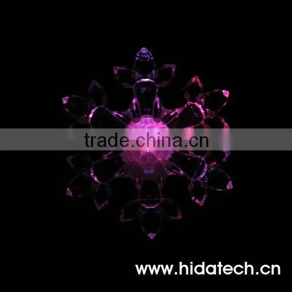 Color Changing Crystal LED Christmas Snowflake Light Lamp