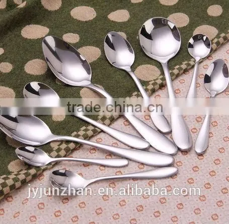 Junzhan Stainless Steel Spoon from small to large size with low price and high quality