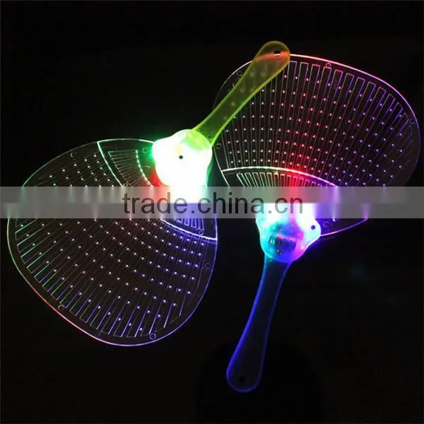 Hot sale glowing led hand fan cheering led light hand fan