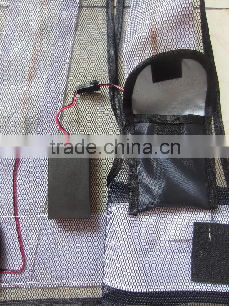 hot sale the most popular flashing Led safety vest with 16 light mesh fabric