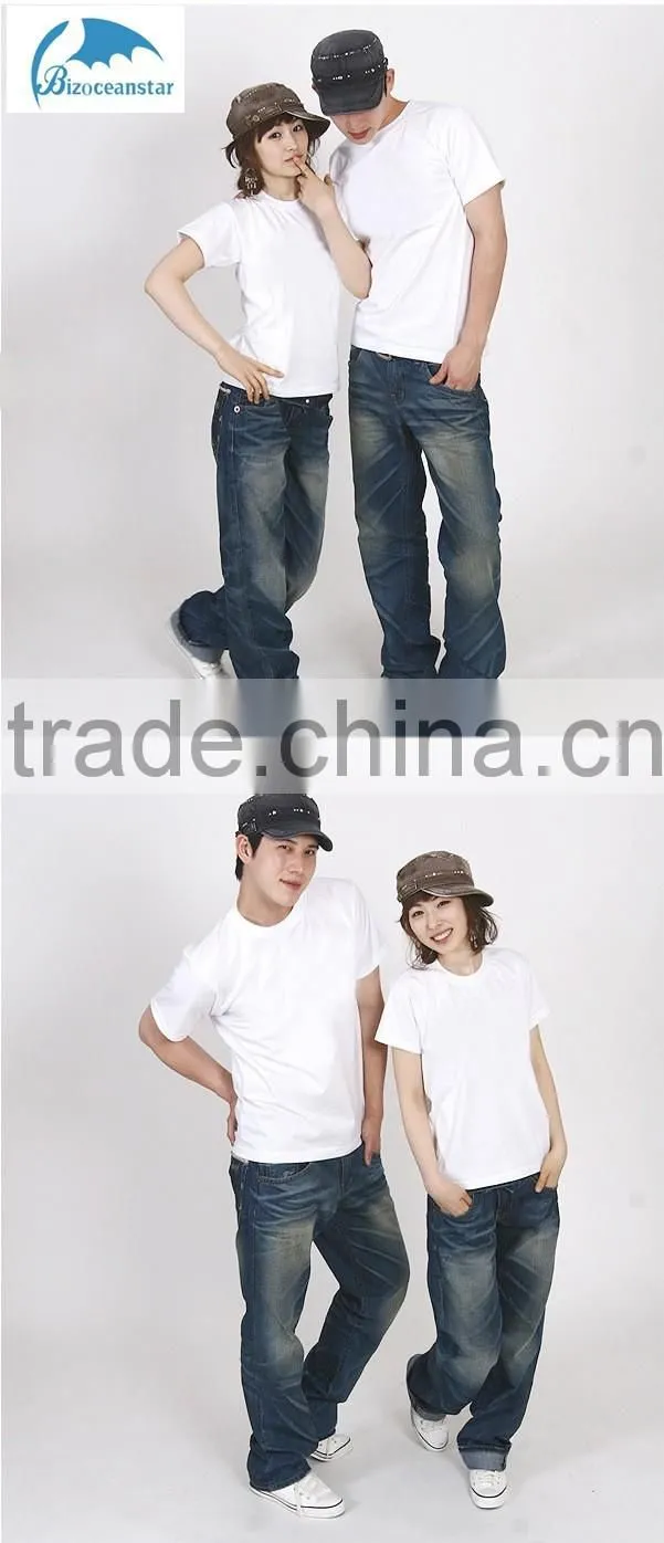 White cotton round collar advertise polo custom t-shirts concert T-shirt group wholesale