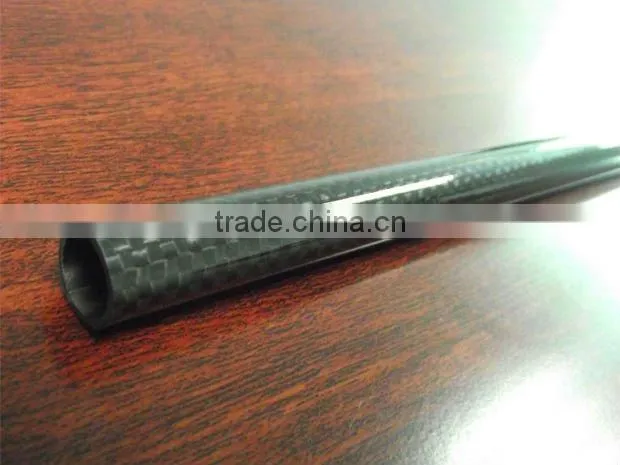 23*20*1000 3K carbon fiber round tube pipe/Carbon fibre Tube, Roll wrapped Carbon Tube