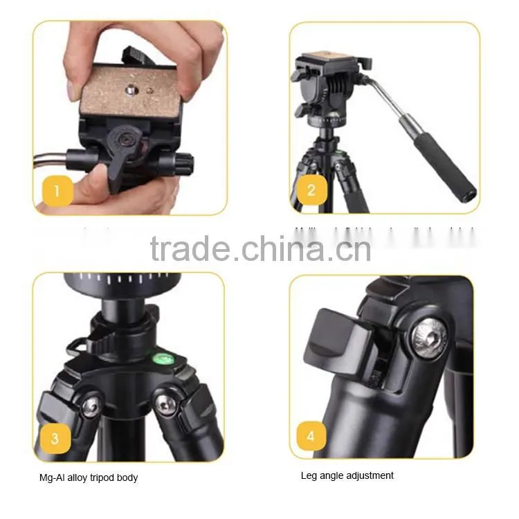 zhongshan video tripod professional portable video tripod kits VT-1200