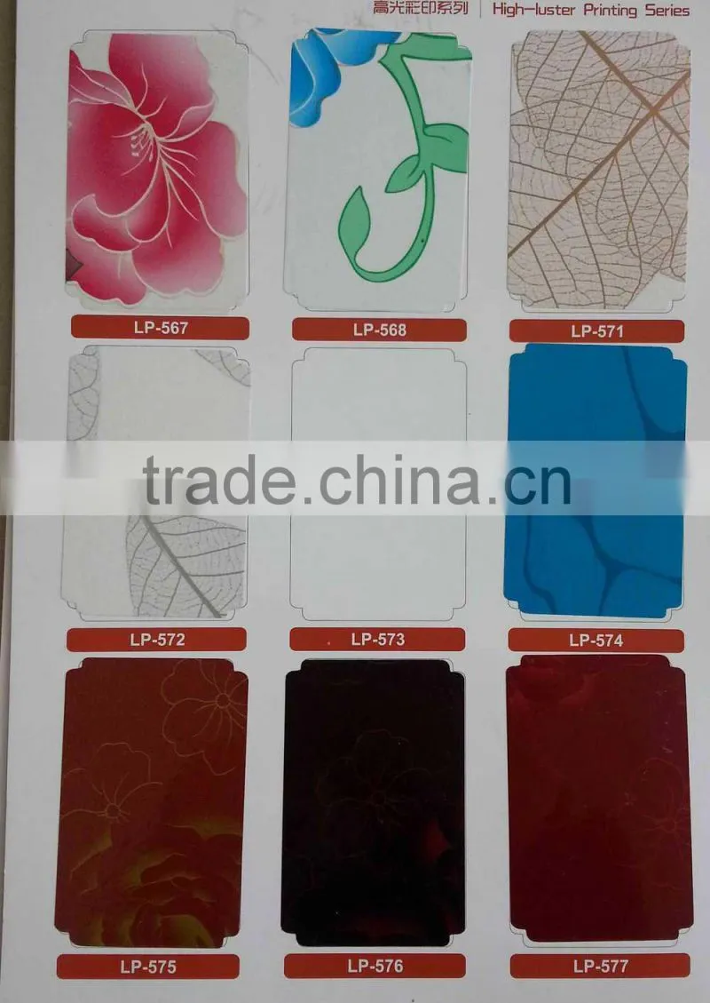 new design Pvc ceiling film for gypsum board
