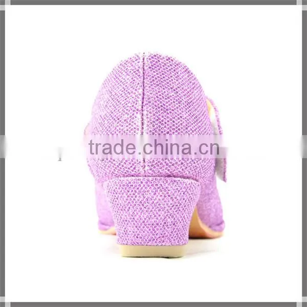 2016 high quality fashion girls high heel shoes for children dance shoes