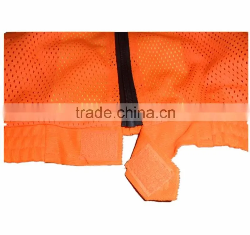 custom 3m reflective safety jacket Hi vis detachable mesh jacket with reflector