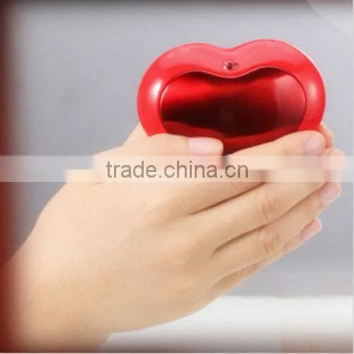 3000mAh Love Style gift Power Bank Hand Warmer Red