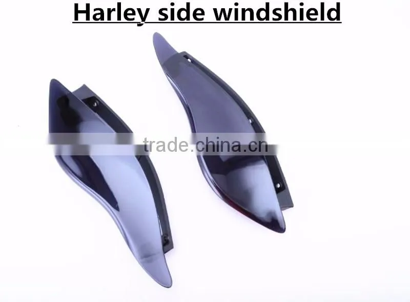 Newest high quality harley air deflector side windshield for Harley motorcycle '14-later Electra Glide Street Glide Tri Glide
