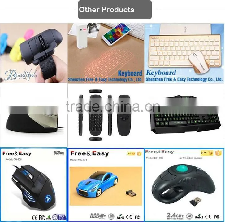 Trade assurance supplier hot selling stand wireless mouse and keyboard combo